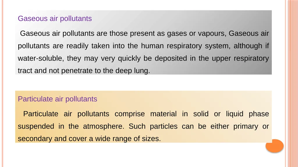 AIR AND VENTILATION OBJECTIVES Central objective - slide 11 of 24