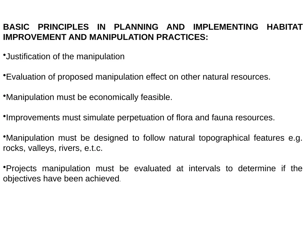 Course Code FWM 306 Course Title Wildlife Ecology - slide 10 of 15