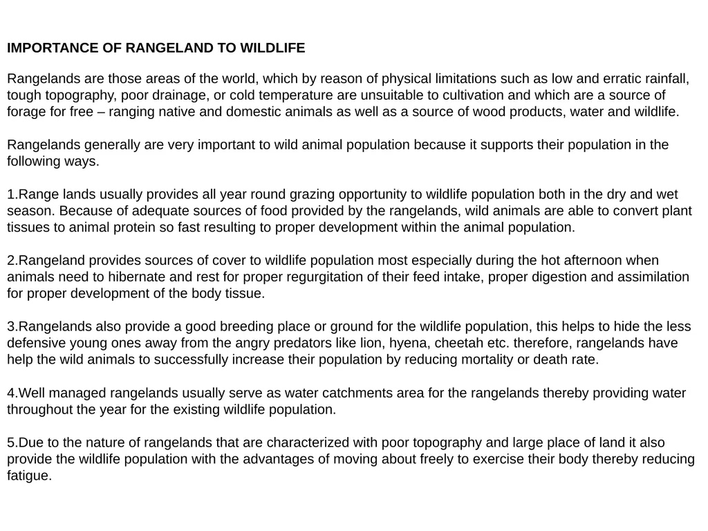 Course Code FWM 306 Course Title Wildlife Ecology - slide 11 of 15