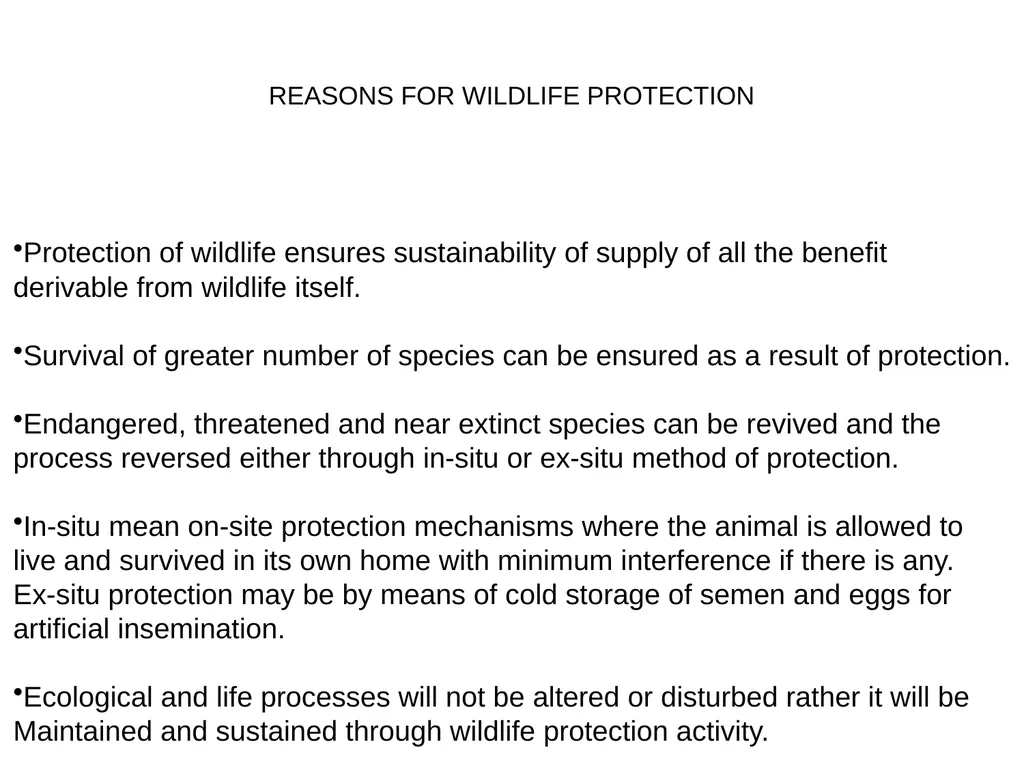 Course Code FWM 306 Course Title Wildlife Ecology - slide 6 of 15