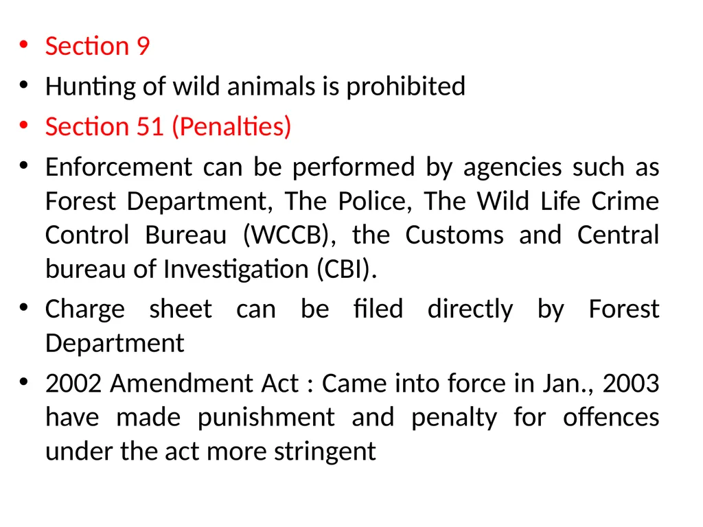 ACTS AND RULES RELATED TO ZOO AND WILD ANIMALS Dr - slide 8 of 18