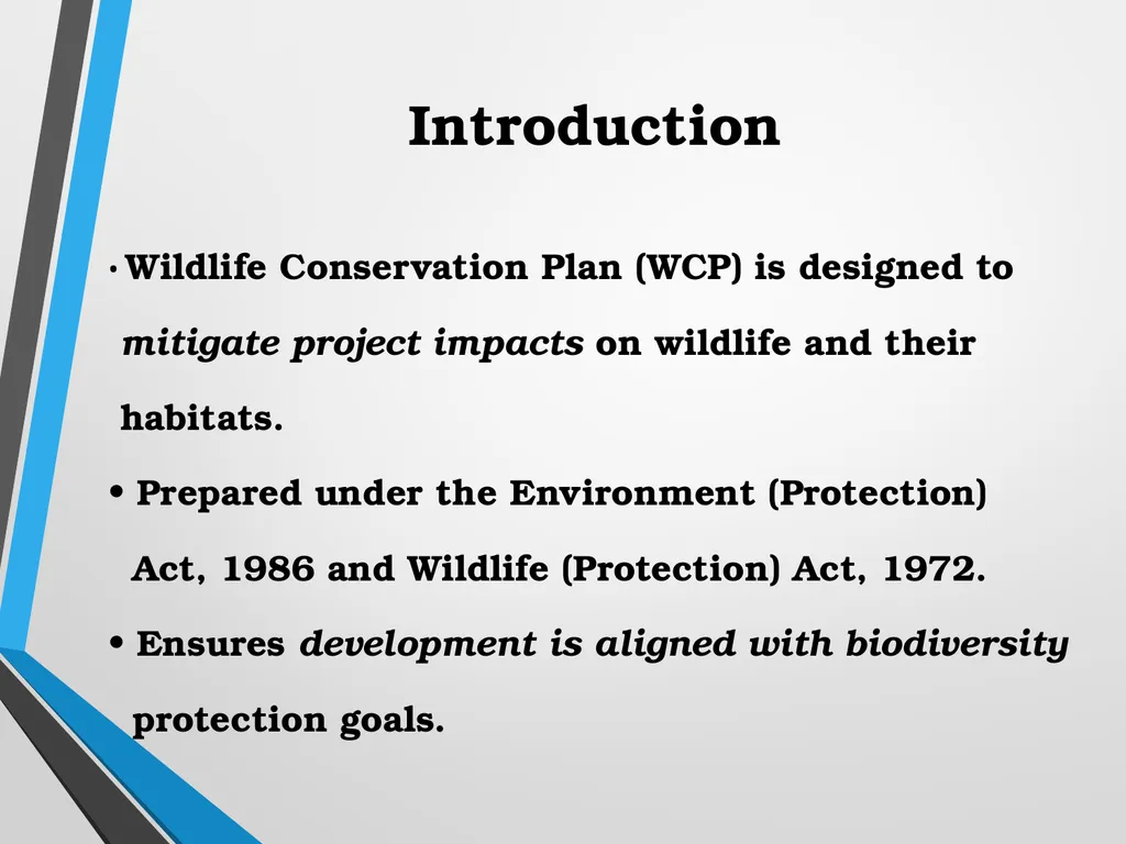 PROCEDURE FOR PREPARATION OF WILDLIFE CONSERVATION - slide 2 of 11