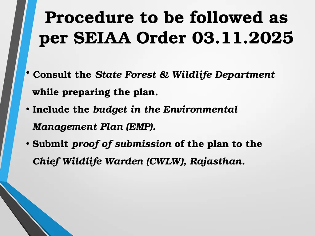 PROCEDURE FOR PREPARATION OF WILDLIFE CONSERVATION - slide 10 of 11