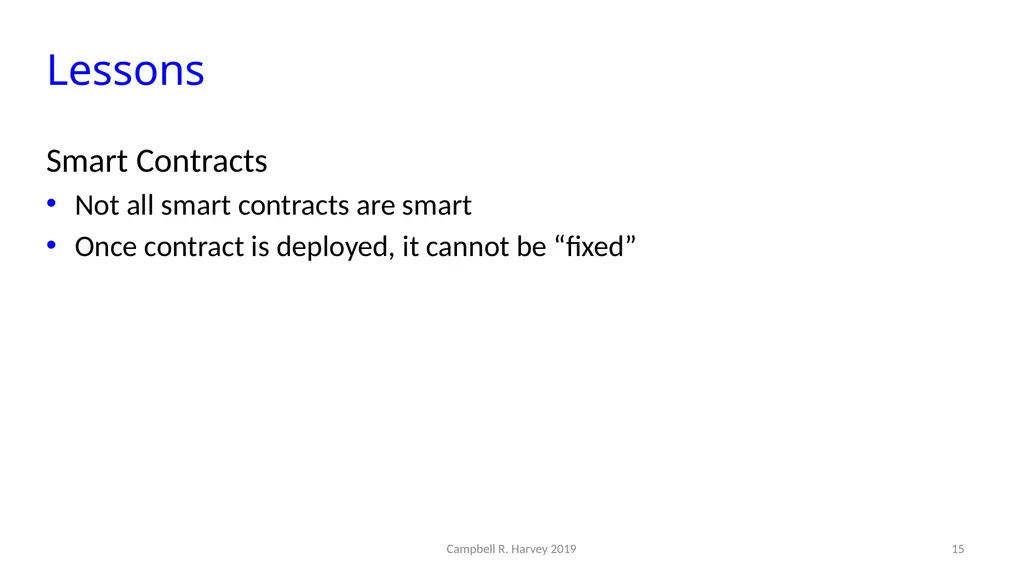 The DAO Campbell R. Harvey Duke University and - slide 15 of 16