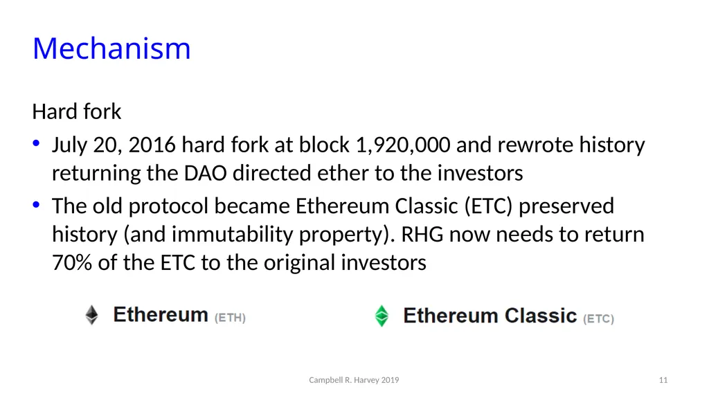 The DAO Campbell R. Harvey Duke University and - slide 11 of 16