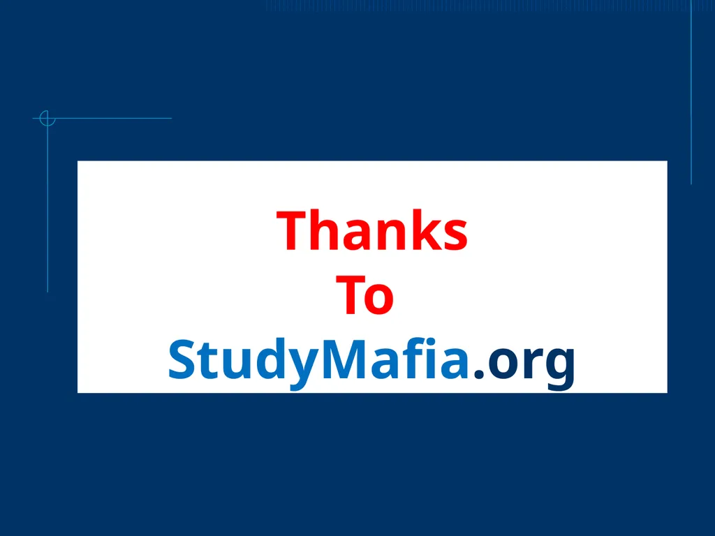 StudyMafia.Org Submitted To: Submitted By: - slide 21 of 21