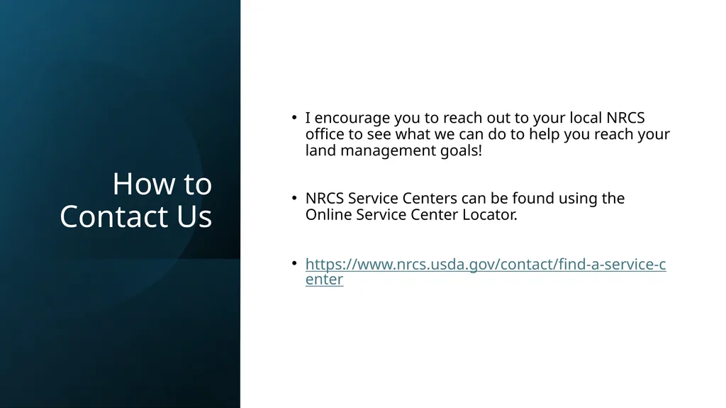 USDA- Natural Resources Conservation Service - slide 16 of 17