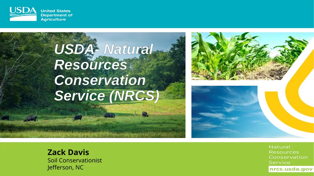 USDA- Natural Resources Conservation Service - slide 1 of 17