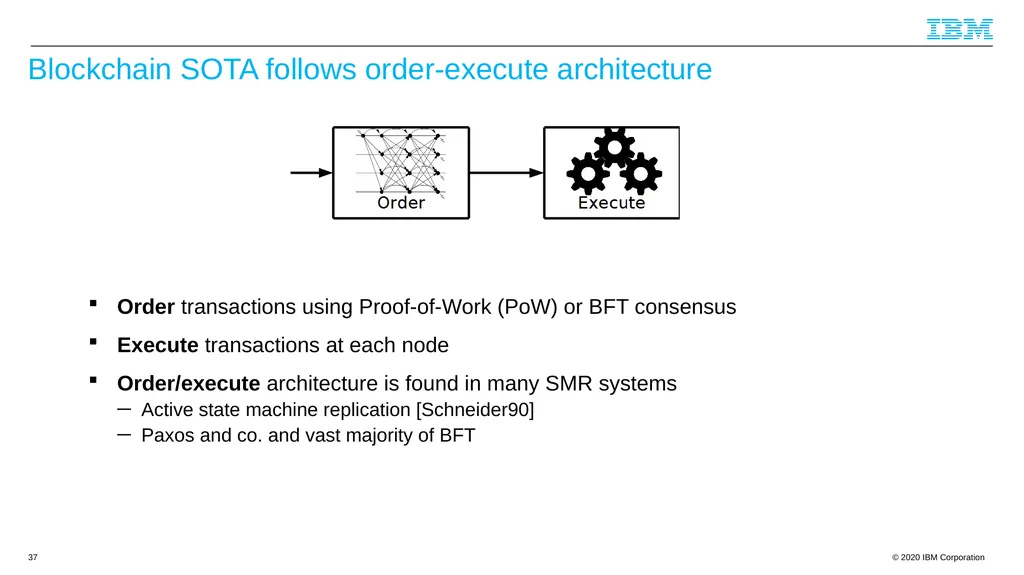 Byzantine Quorums and Hyperledger Fabric and a few - slide 37 of 66