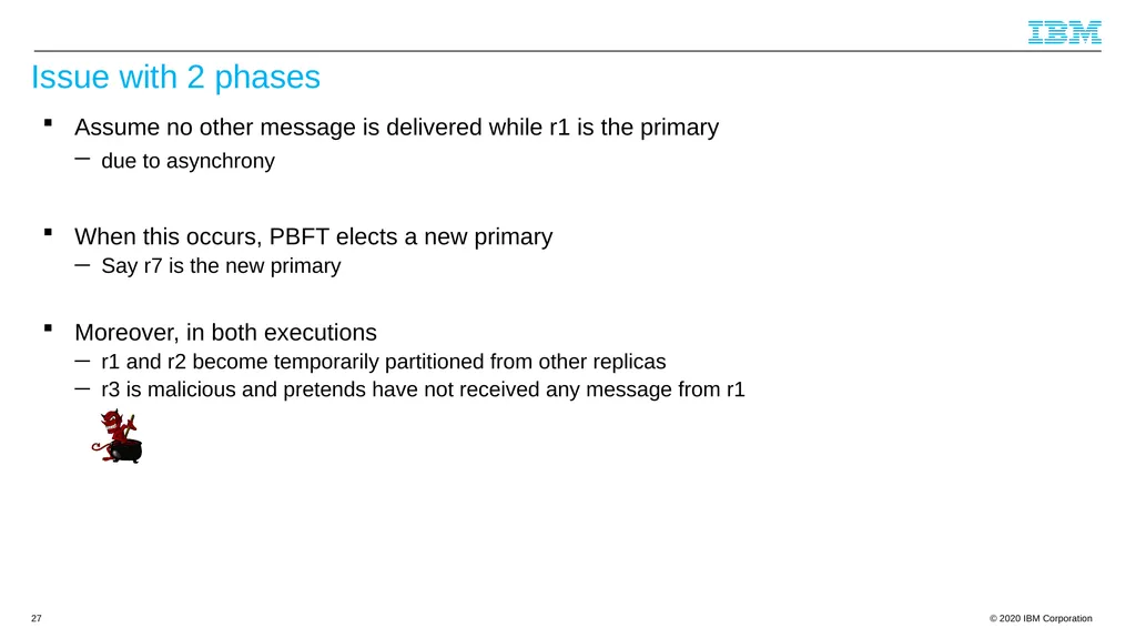 Byzantine Quorums and Hyperledger Fabric and a few - slide 27 of 66