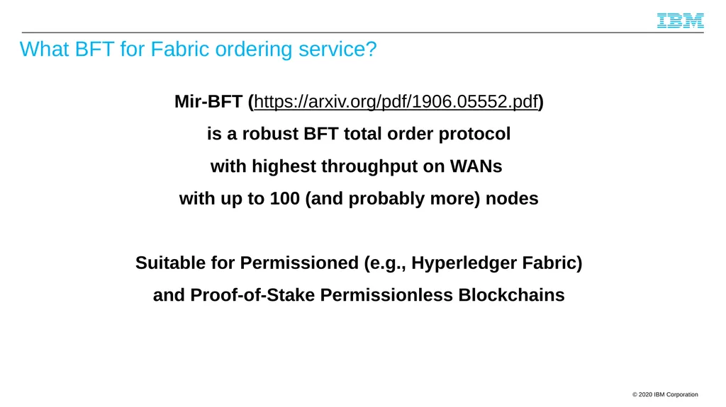 Byzantine Quorums and Hyperledger Fabric and a few - slide 48 of 66