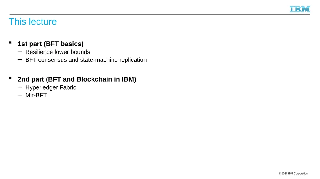 Byzantine Quorums and Hyperledger Fabric and a few - slide 5 of 66