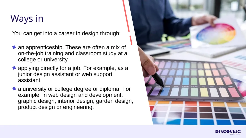 Focus on Design Is there a career for you? What - slide 27 of 29