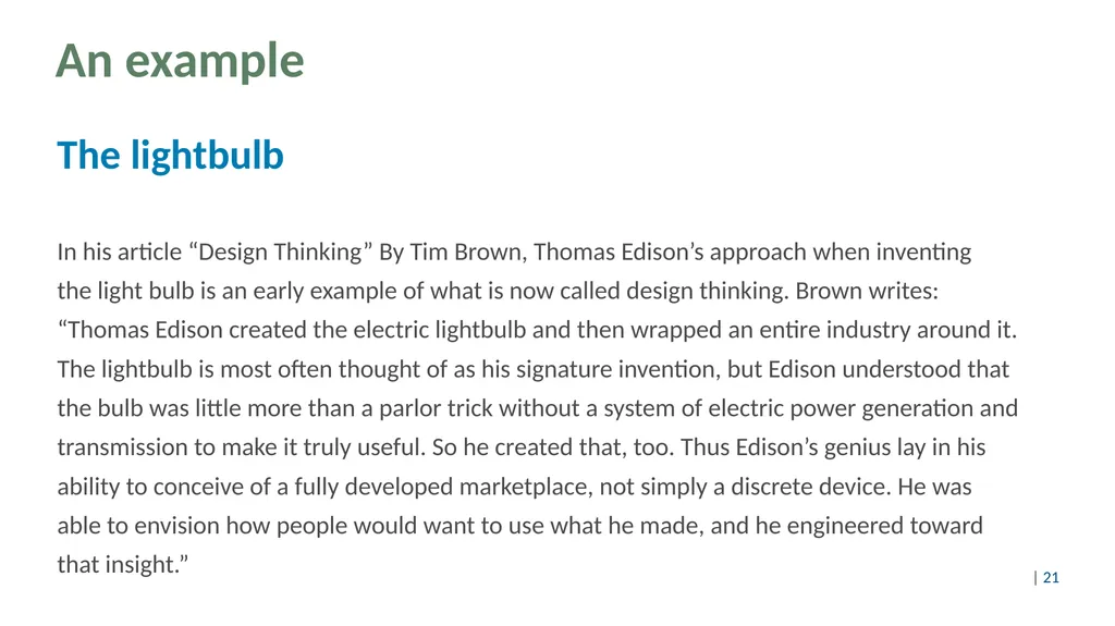 Design thinking for circular products Content Part - slide 21 of 57
