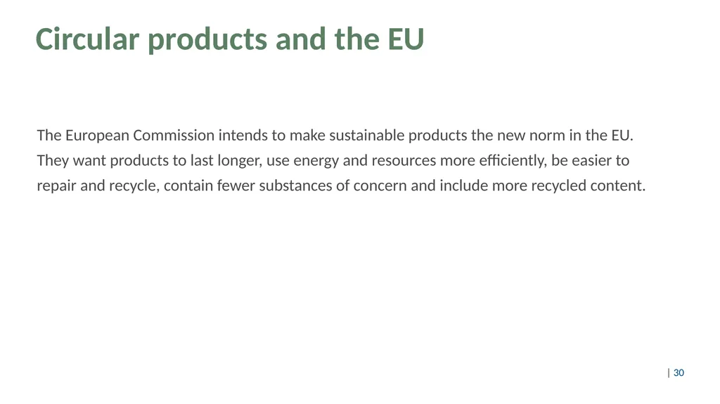 Design thinking for circular products Content Part - slide 30 of 57