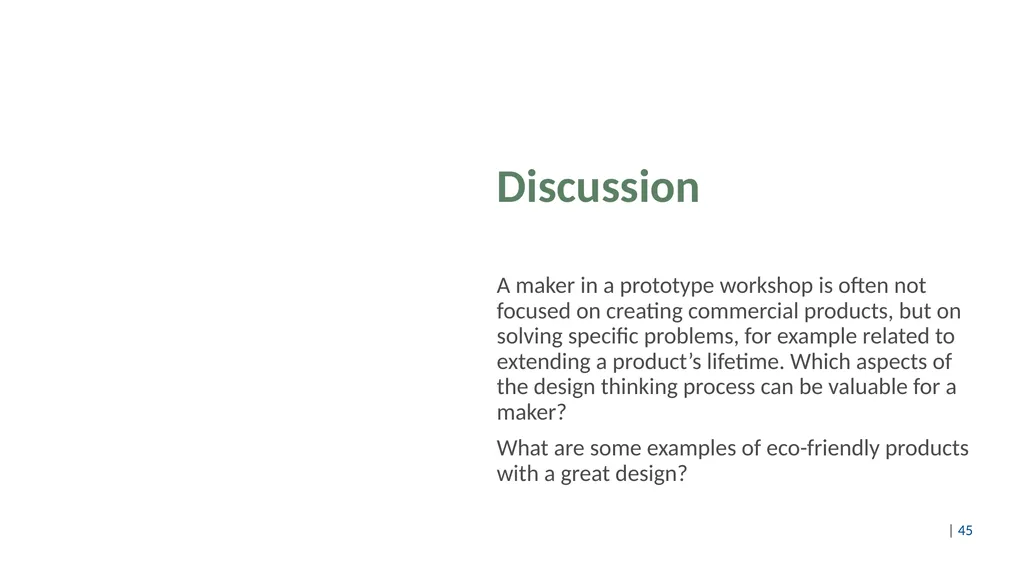Design thinking for circular products Content Part - slide 45 of 57