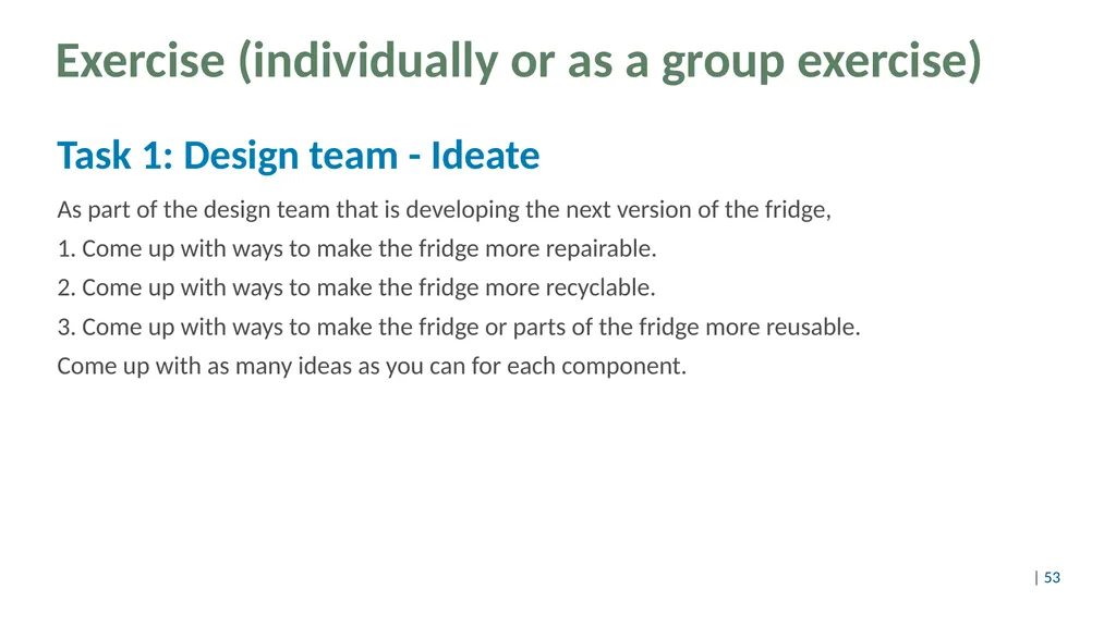 Design thinking for circular products Content Part - slide 53 of 57