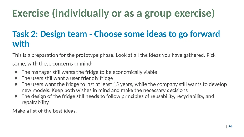 Design thinking for circular products Content Part - slide 54 of 57
