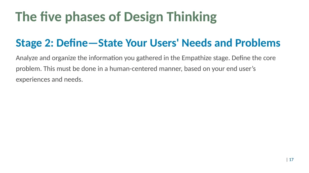 Design thinking for circular products Content Part - slide 17 of 57