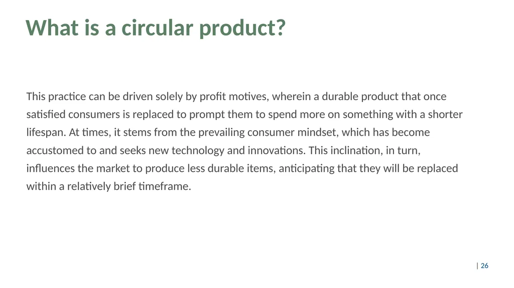 Design thinking for circular products Content Part - slide 26 of 57