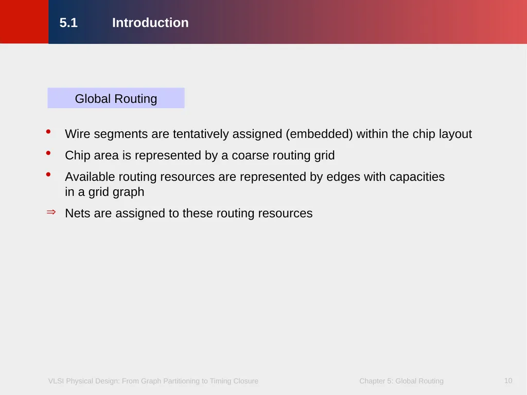 Chapter 5 – Global Routing 2 Chapter 5 – Global - slide 10 of 101