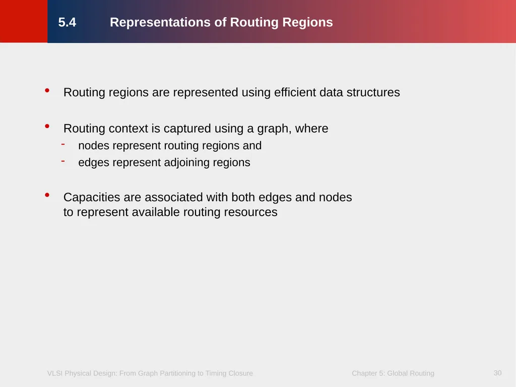 Chapter 5 – Global Routing 2 Chapter 5 – Global - slide 30 of 101
