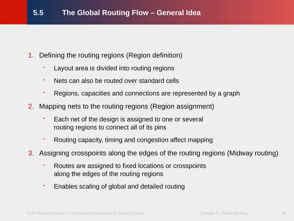 Chapter 5 – Global Routing 2 Chapter 5 – Global - slide 34 of 101