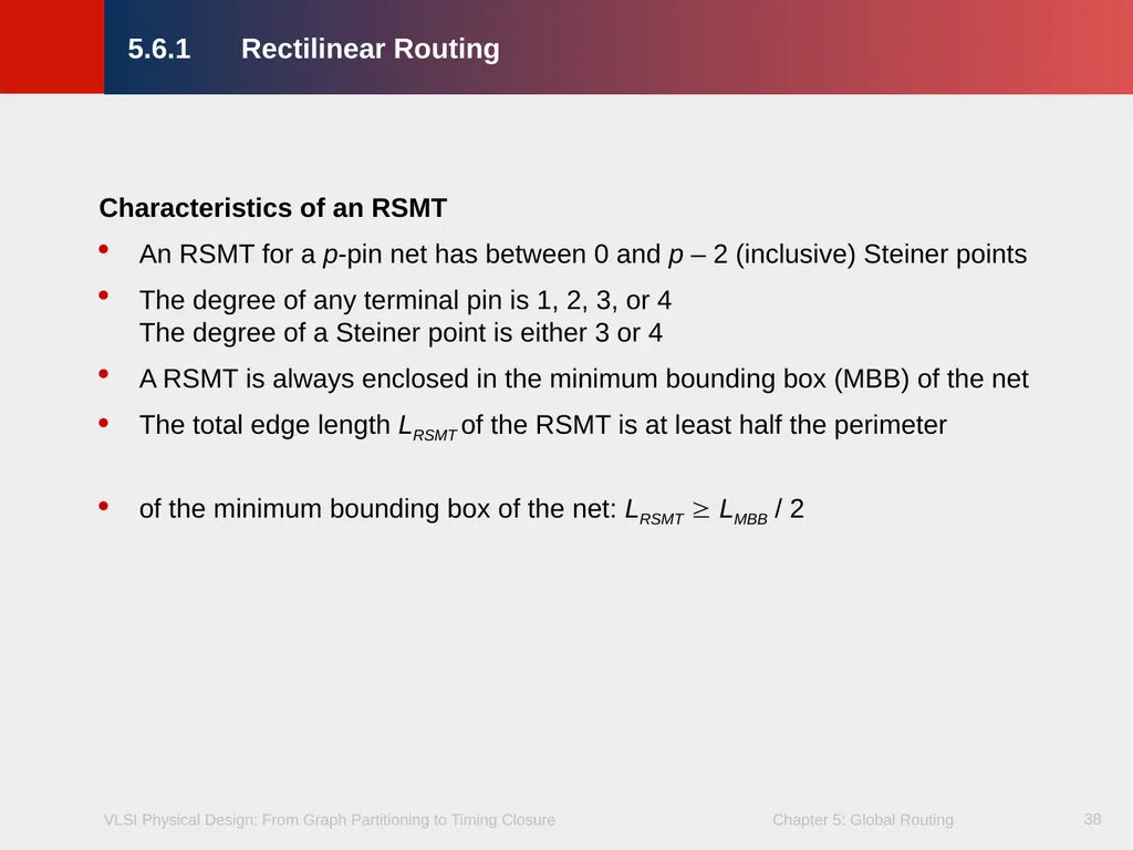 Chapter 5 – Global Routing 2 Chapter 5 – Global - slide 38 of 101