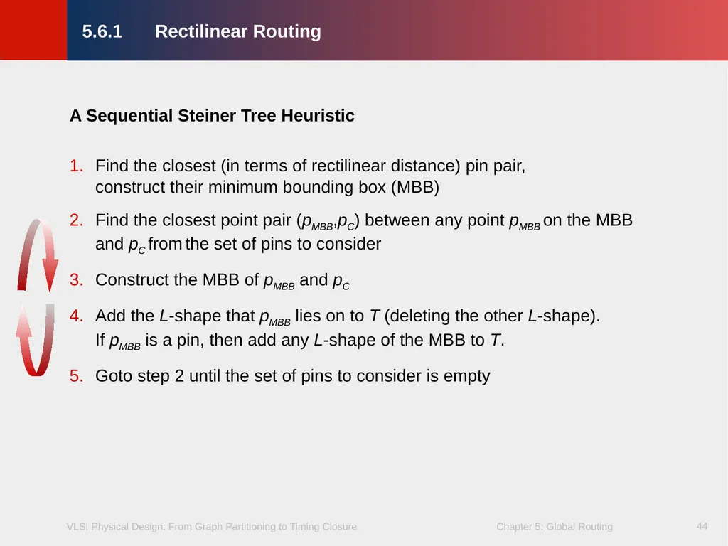 Chapter 5 – Global Routing 2 Chapter 5 – Global - slide 44 of 101