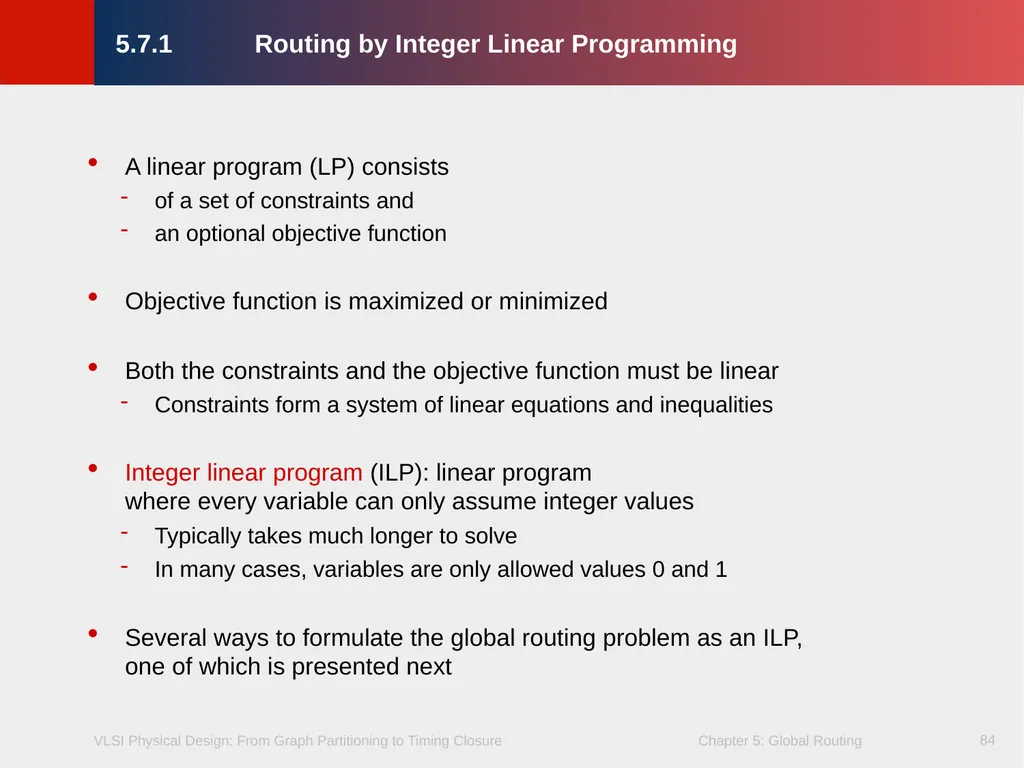 Chapter 5 – Global Routing 2 Chapter 5 – Global - slide 84 of 101