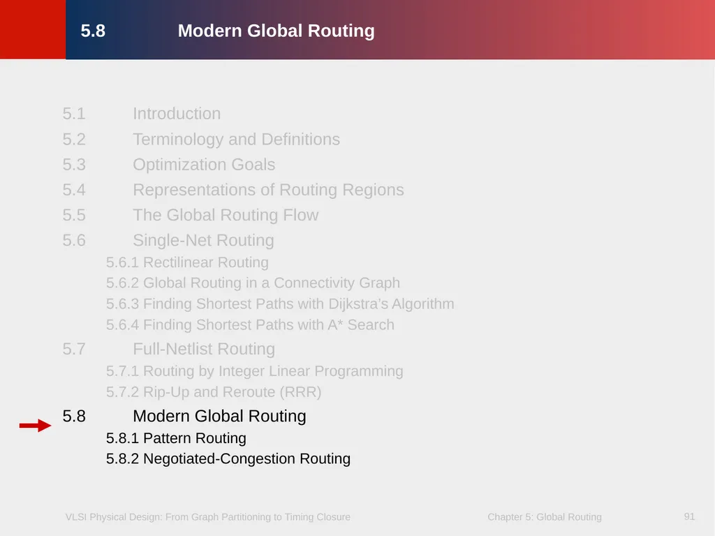 Chapter 5 – Global Routing 2 Chapter 5 – Global - slide 91 of 101