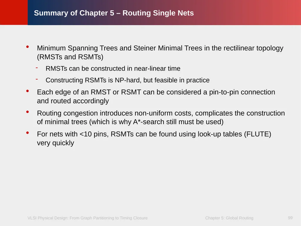 Chapter 5 – Global Routing 2 Chapter 5 – Global - slide 99 of 101