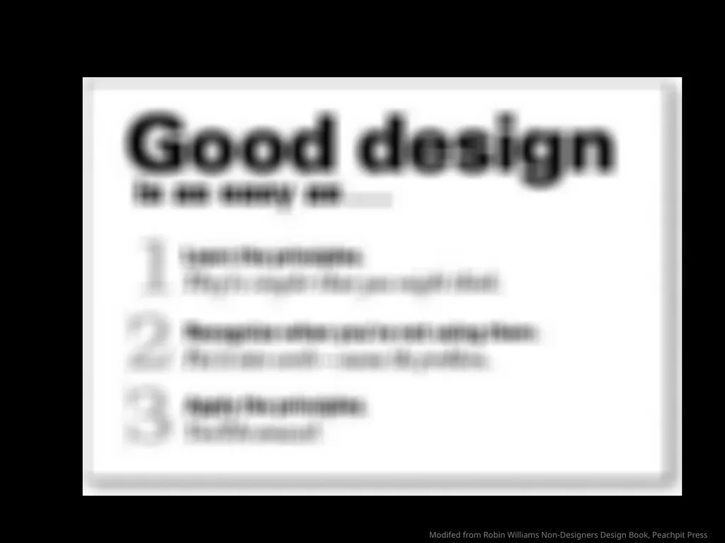 Graphical Screen Design Part 1: Contrast, - slide 20 of 25