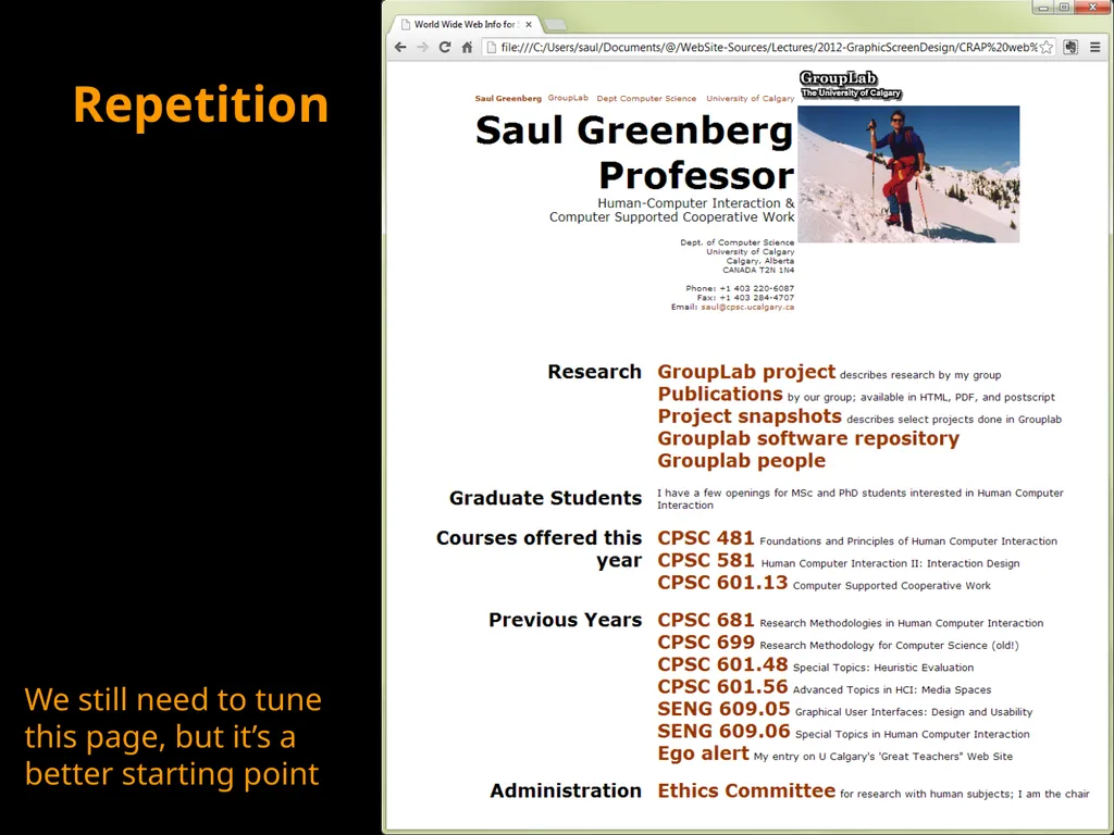 Graphical Screen Design Part 1: Contrast, - slide 13 of 25