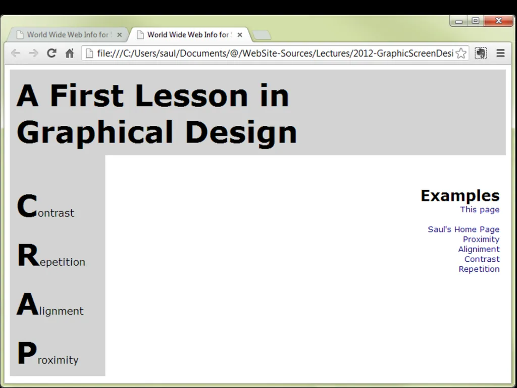 Graphical Screen Design Part 1: Contrast, - slide 8 of 25