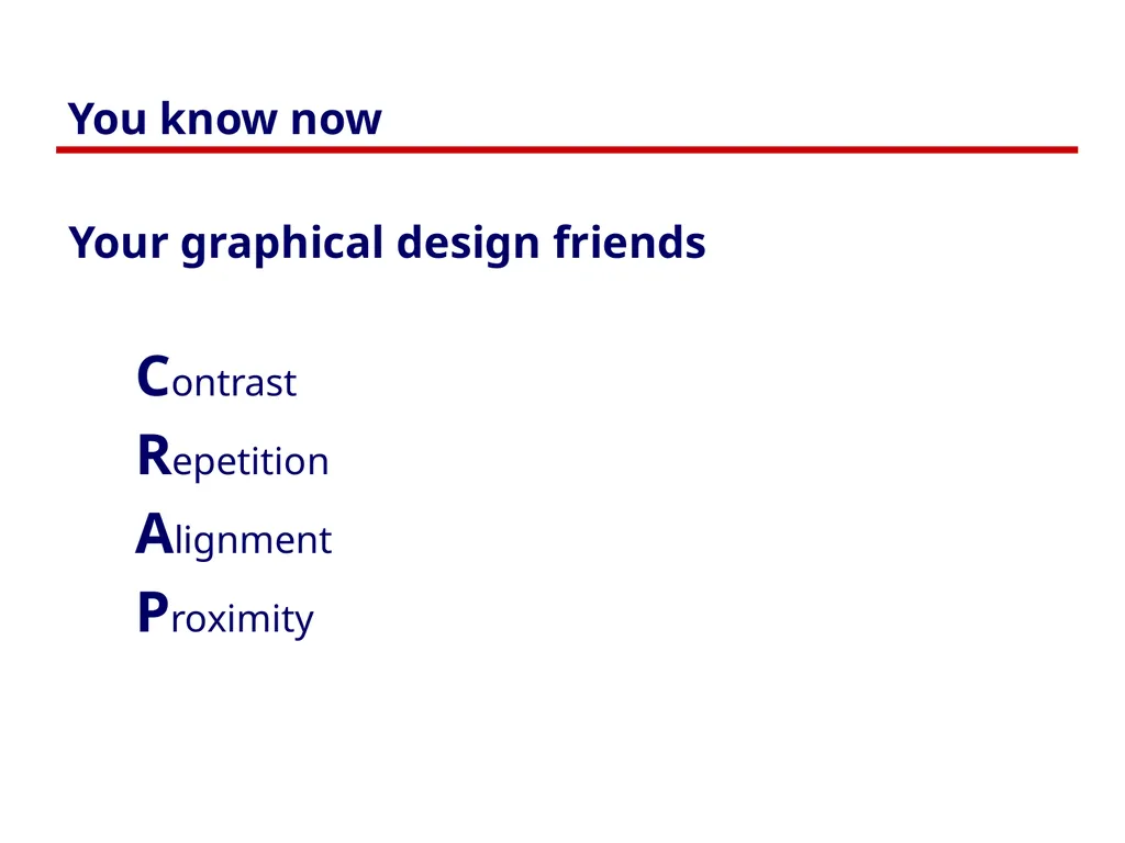 Graphical Screen Design Part 1: Contrast, - slide 22 of 25
