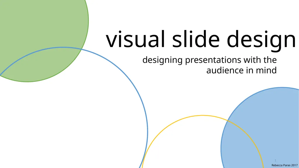 visual slide design 1 designing presentations with