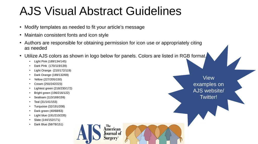 AJS Visual Abstract Guidelines Modify templates as - slide 1 of 4