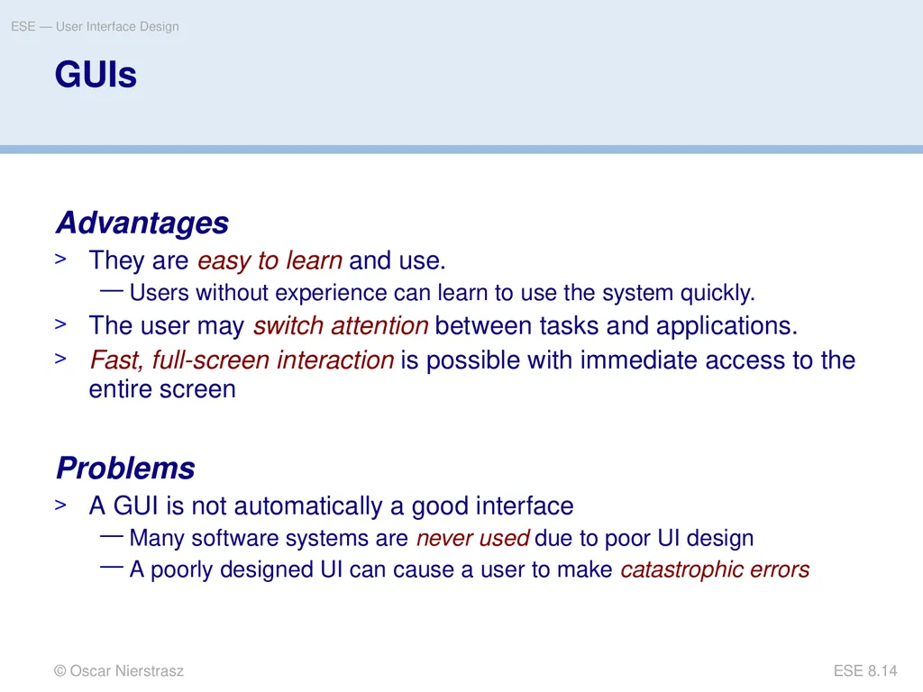 Introduction to Software Engineering 8. User - slide 14 of 33