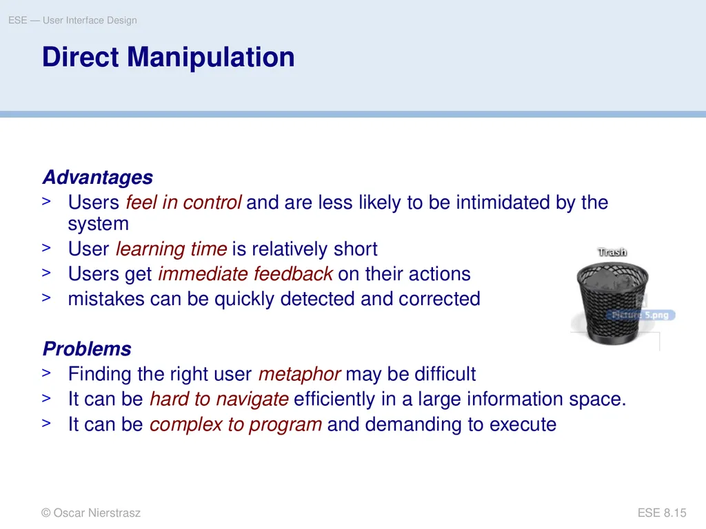 Introduction to Software Engineering 8. User - slide 15 of 33