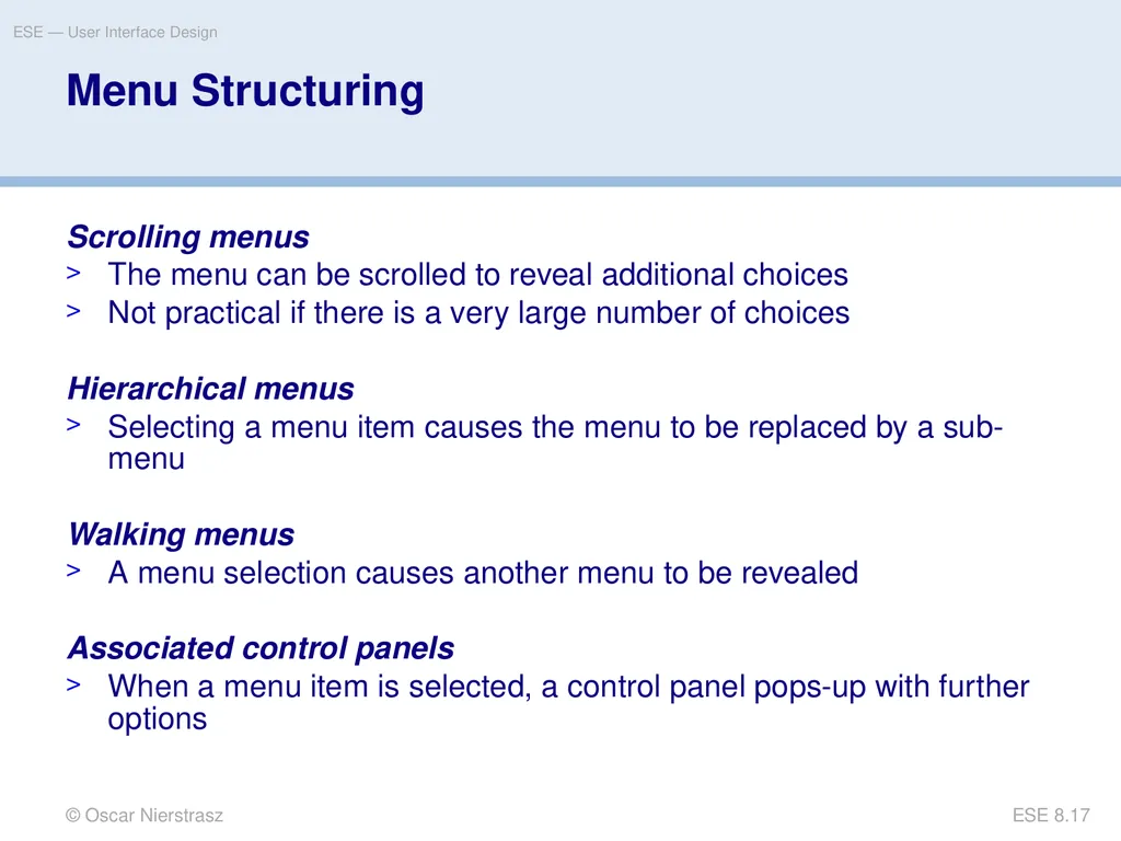 Introduction to Software Engineering 8. User - slide 17 of 33