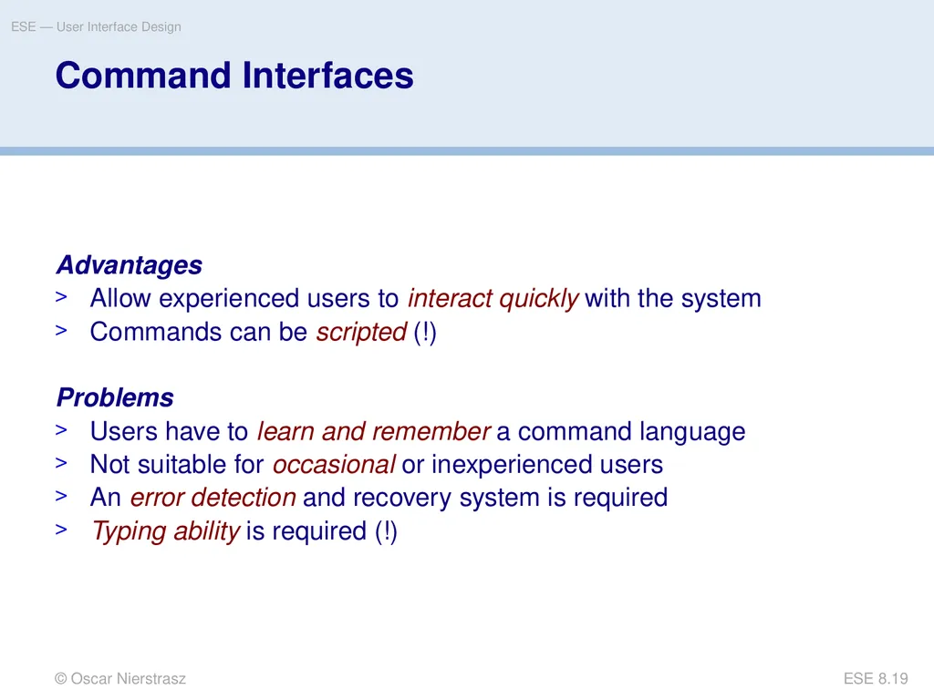 Introduction to Software Engineering 8. User - slide 19 of 33