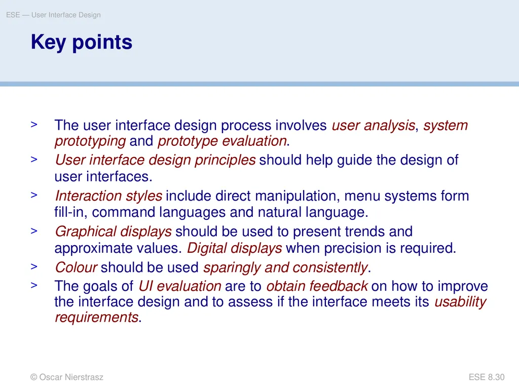 Introduction to Software Engineering 8. User - slide 30 of 33