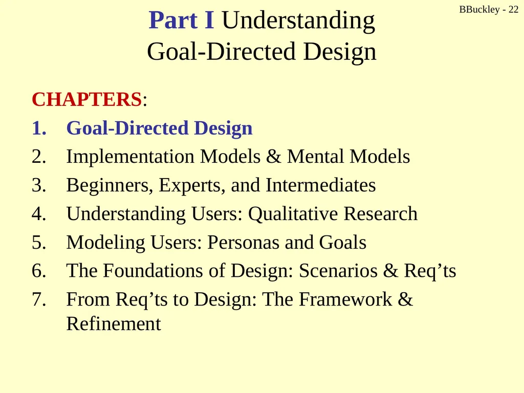 BBuckley - 1 CSc 238 Human Computer Interface - slide 22 of 63