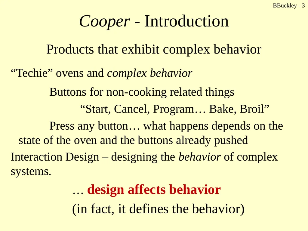 BBuckley - 1 CSc 238 Human Computer Interface - slide 3 of 63