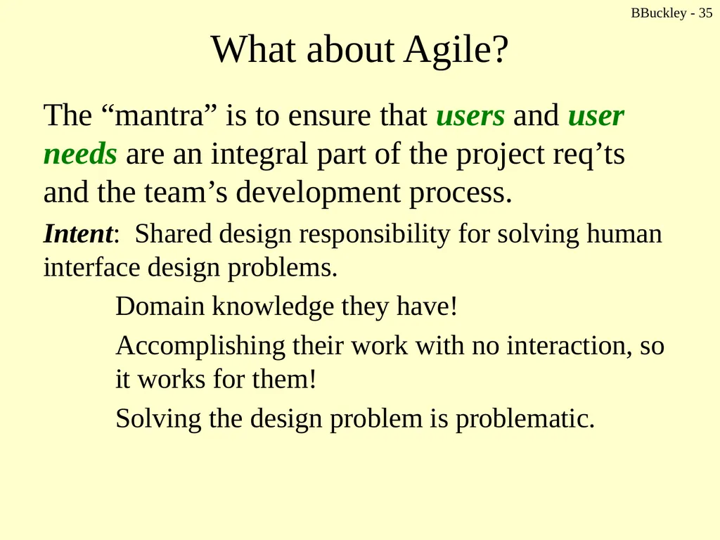 BBuckley - 1 CSc 238 Human Computer Interface - slide 35 of 63
