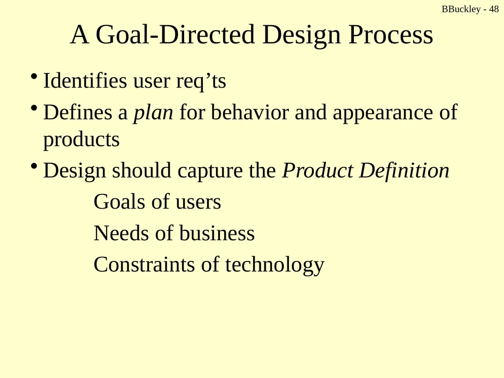 BBuckley - 1 CSc 238 Human Computer Interface - slide 48 of 63