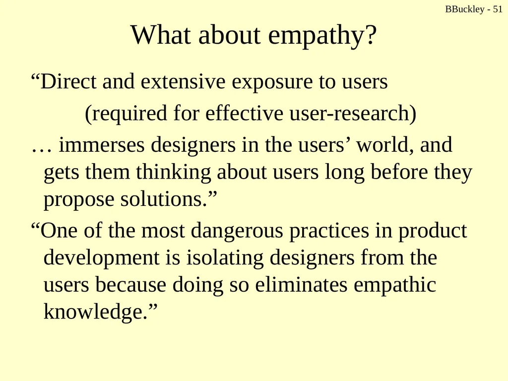 BBuckley - 1 CSc 238 Human Computer Interface - slide 51 of 63