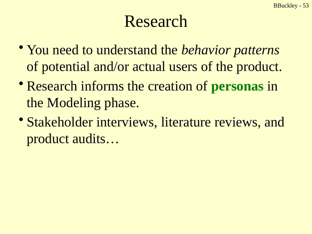 BBuckley - 1 CSc 238 Human Computer Interface - slide 53 of 63