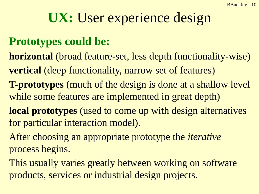 BBuckley - 1 CSc 238 Human Computer Interface - slide 10 of 63